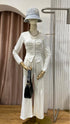 Autumn Long Sleeve Ribbed Top With Pant Set